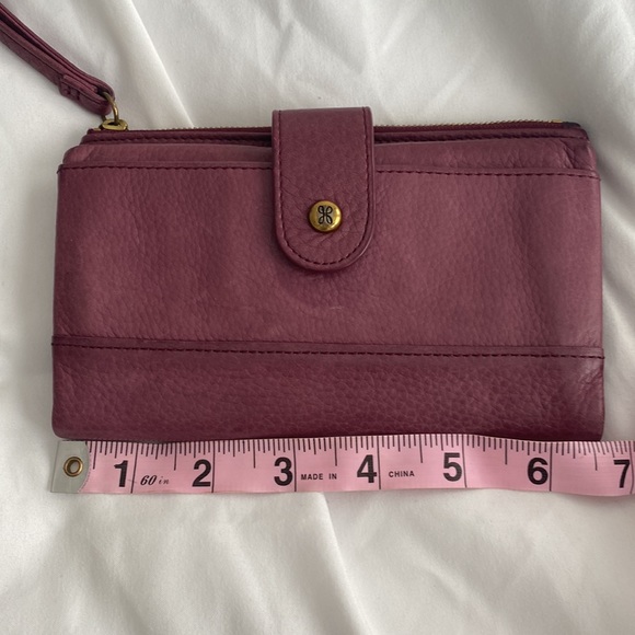 HOBO Oxblood Leather Wristlet Wallet Clutch Organizer Card Case - Picture 7 of 9